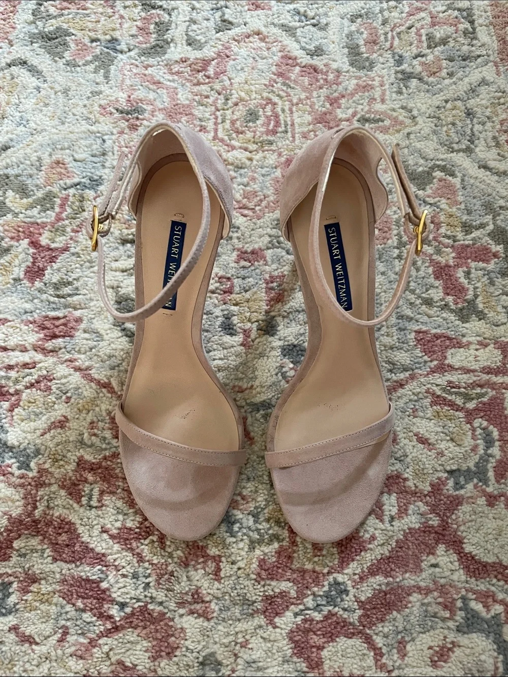 Stuart Weitzman Nudistsong Dolce Suede Heels Size 7